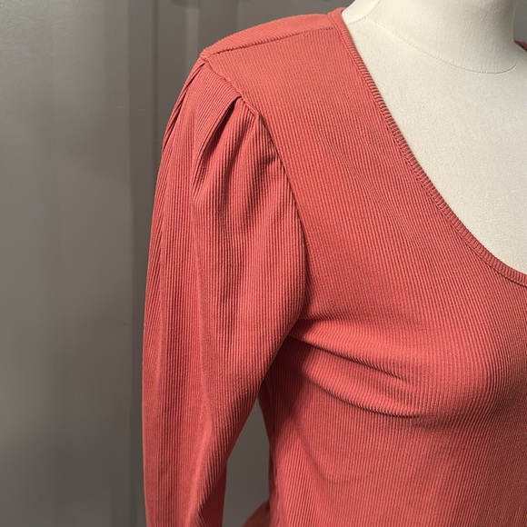 Women's Coral Long Sleeve Top - Picture 2 of 3